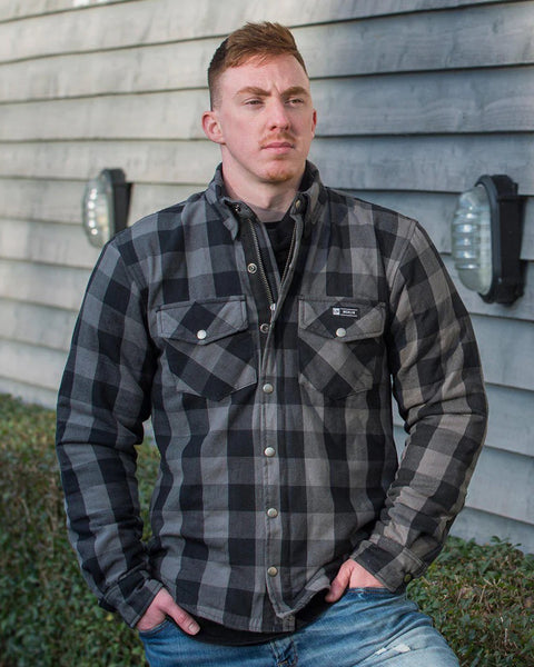 Merlin Axe Riding Shirt - Grey worn by model