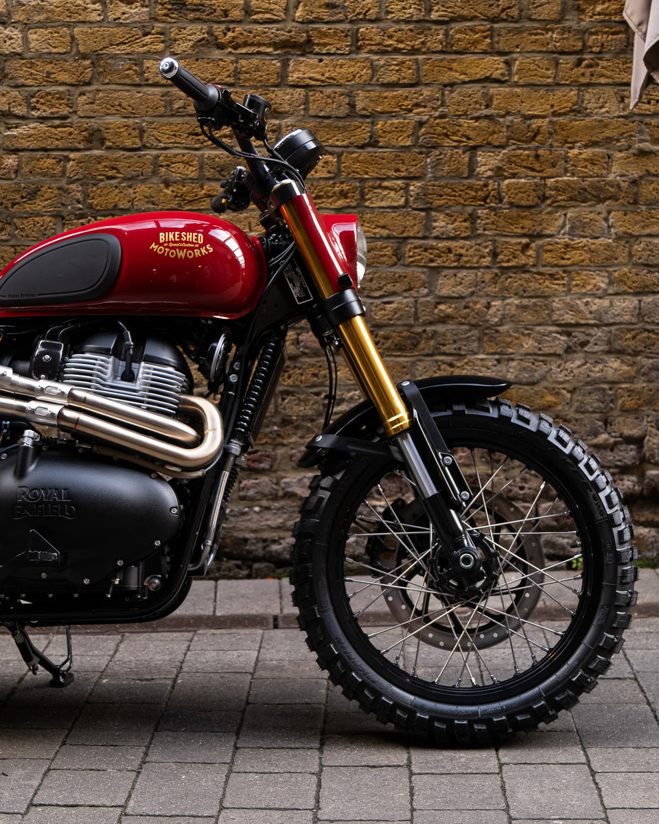 Bike Shed MotoWorks x Fastec 650 Bear Scrambler Build. Build Tier 1, 2 & 3 Available. Custom motorcycle build from Bike Shed Moto Co and Fastec Racing.