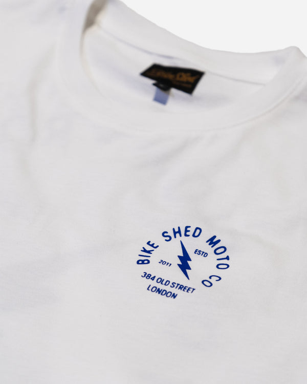BSMC London Lightning T-Shirt - White/Blue
