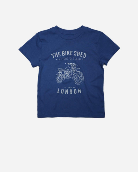 BSMC Dirty Kids Motorcycle Graphic T Shirt - Blue