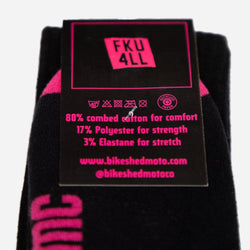 BSMC Retail Accessories BSMC FKU4LL Socks - Black/Pink