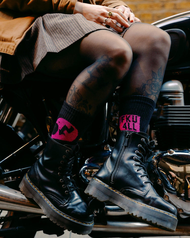 BSMC Retail Accessories BSMC FKU4LL Socks - Black/Pink