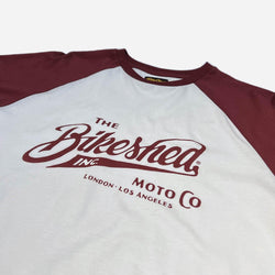 BSMC Retail Long Sleeves BSMC Inc. Baseball Jersey LS - Burgundy/White