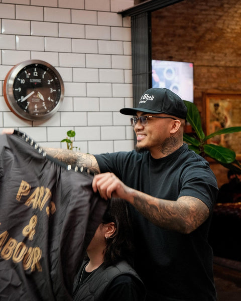 BSMC Los Angeles Snapback Motorcycle Cap - Black