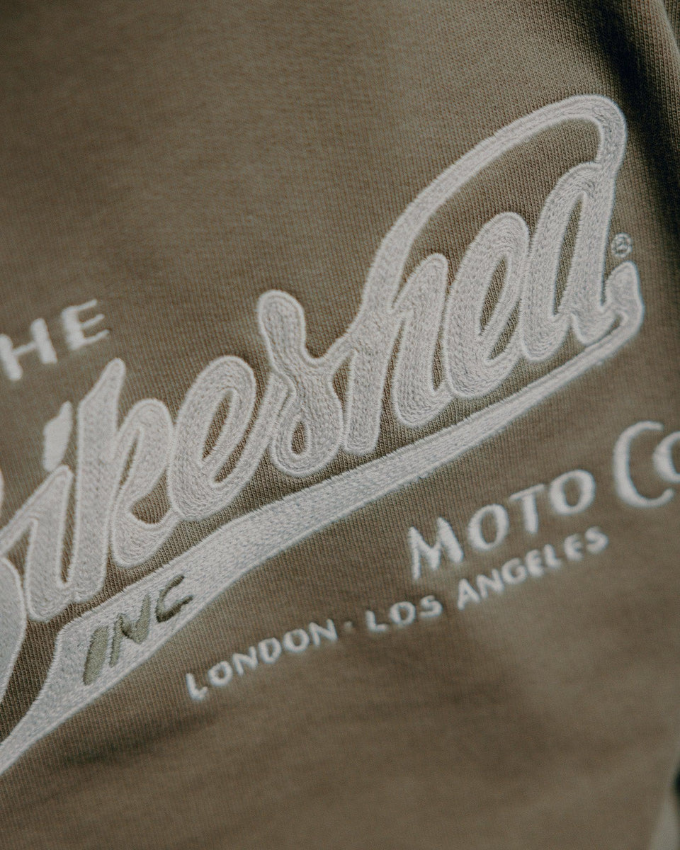 BSMC Moto Co Logo Appliqué Sweatshirt - Khaki