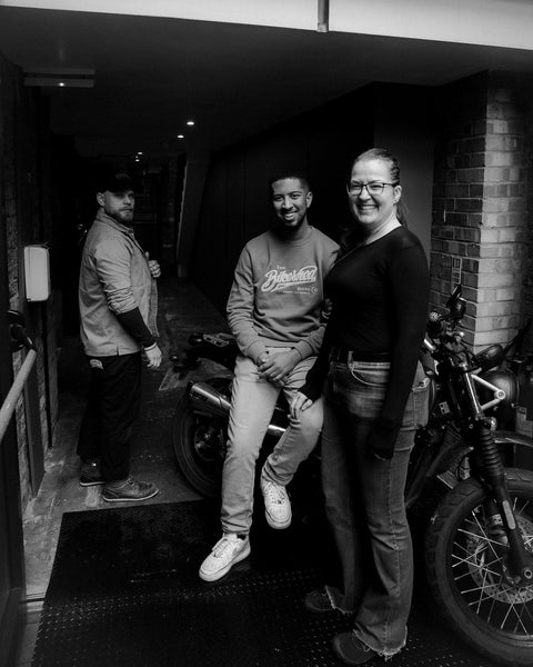 BSMC Moto Co Logo Appliqué Sweatshirt - Khaki