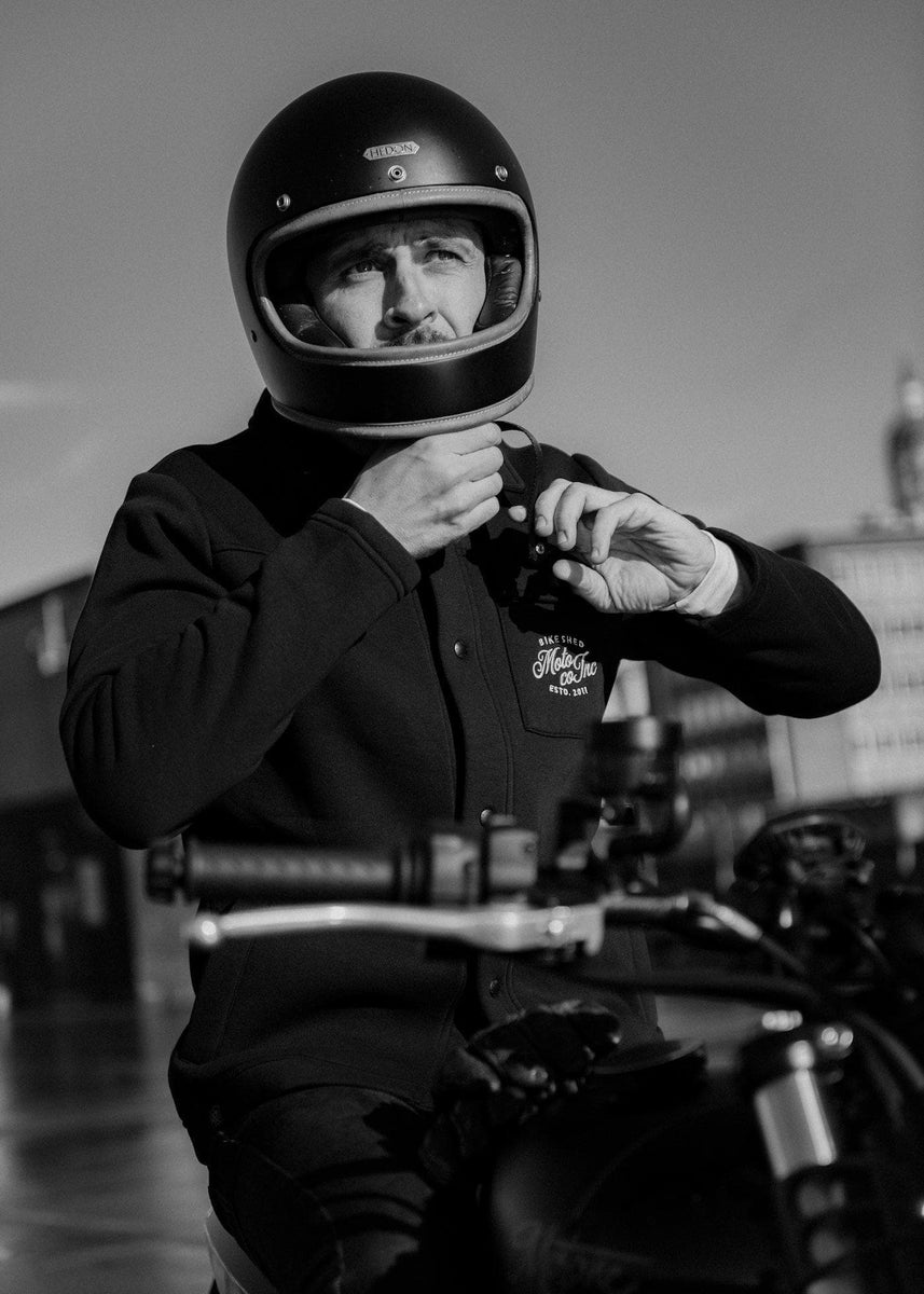 BSMC Retail Jackets BSMC Moto Co Brushback Overshirt - Black