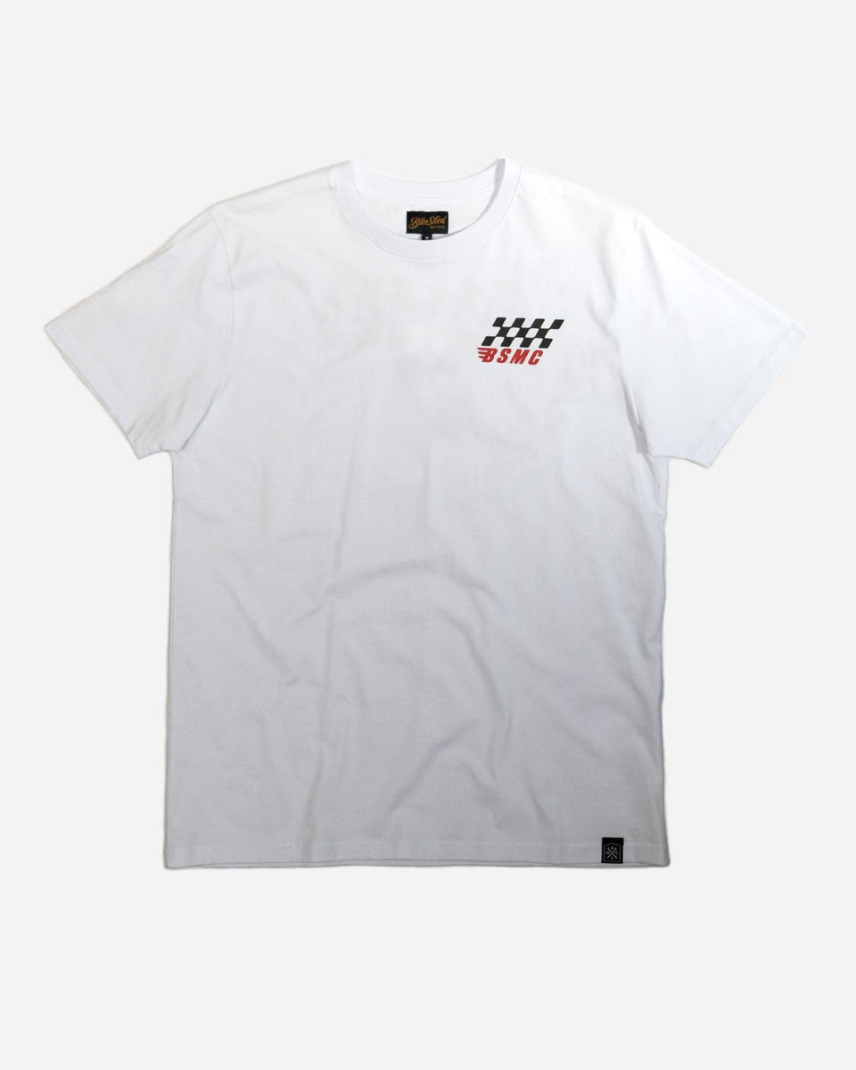 BSMC Motorcycle Race T-Shirt - White