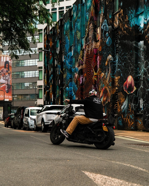  BSMC Shoreditch Logo Motorcycle Twill Jacket - Black