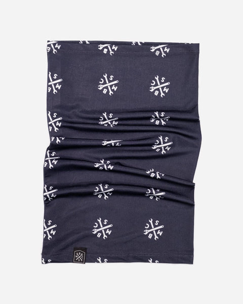 BSMC Spanners Logo Motorcycle Neck Tube - Navy/White