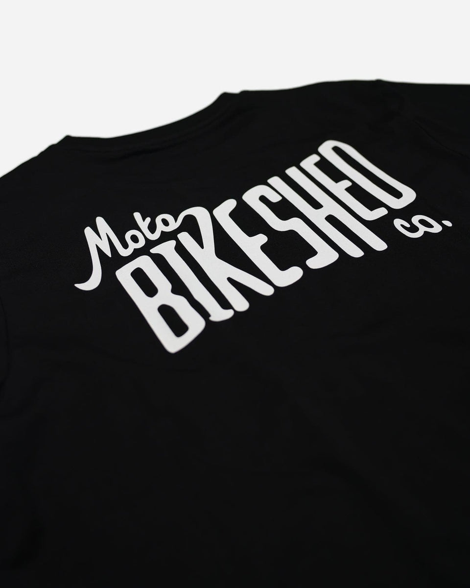 BSMC Throwback Logo Motorcycle Graphic T-Shirt - Black