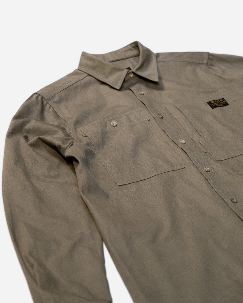 Twill Motorcycle Utility Shirt - Light Khaki