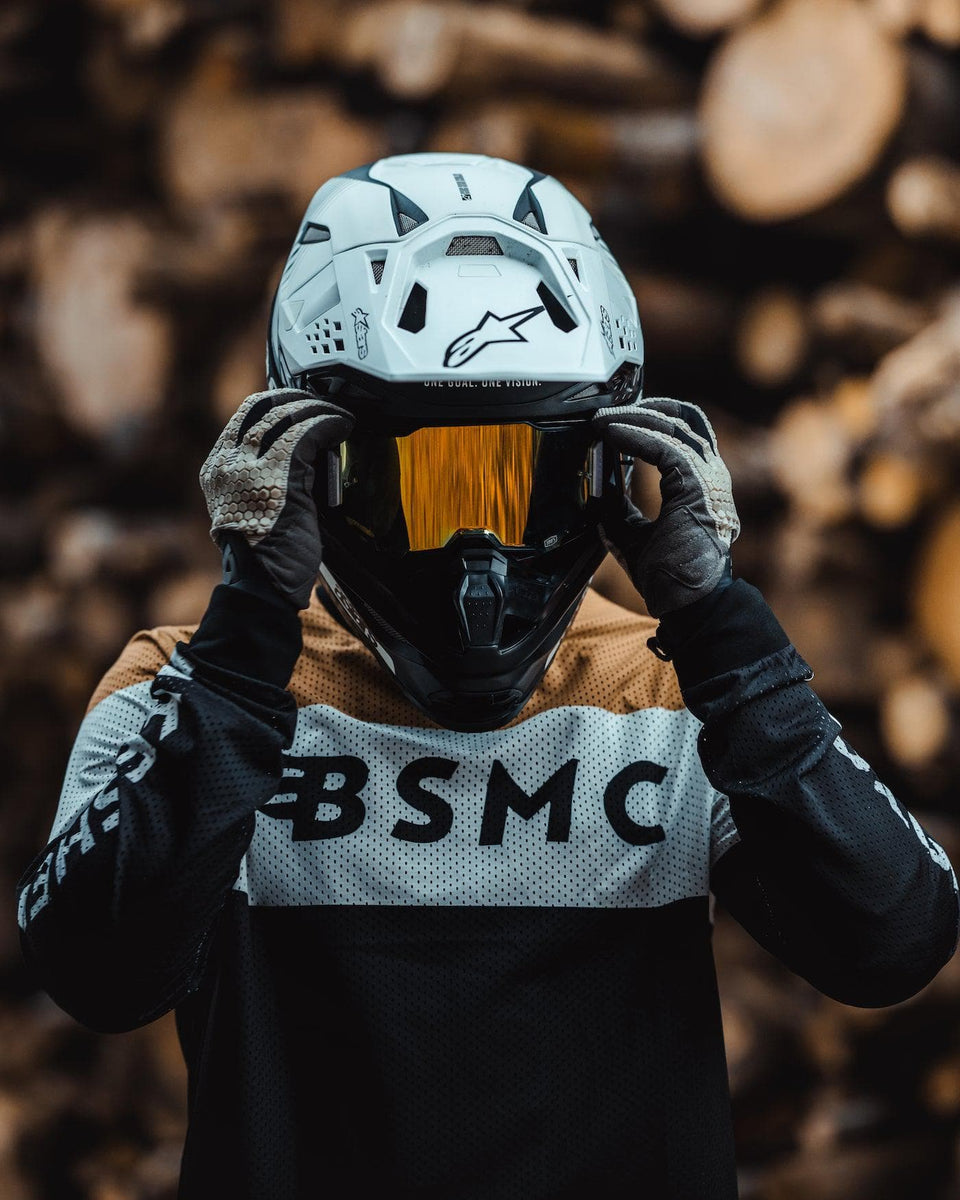 BSMC Wing Race Long Sleeve Motorcycle Jersey - Gold