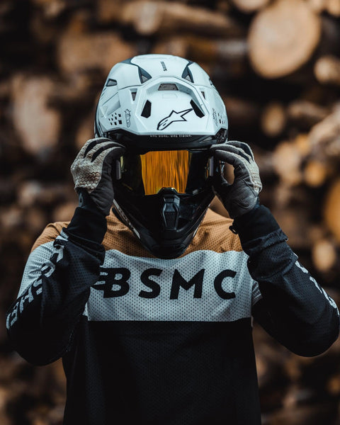 BSMC Wing Race Long Sleeve Motorcycle Jersey - Gold