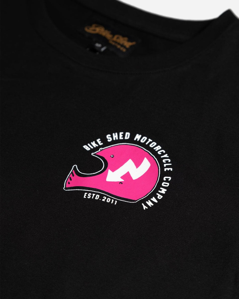 Black Women's FKU 4LL Motorcycle Graphic T-Shirt - front detail