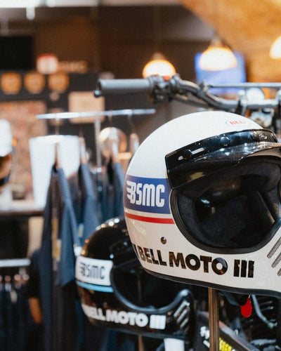 BSMC x Bell Moto 3 Helmet White