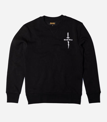 BSMC Zeus Embroidered Sweatshirt - Black