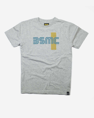 BSMC '77 T Shirt - Grey/Turquoise