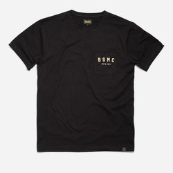 BSMC Retail T-shirts BSMC ESTD. Pocket T-Shirt - Black&Gold