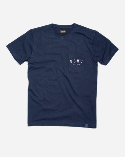 BSMC ESTD. Pocket T Shirt - Navy