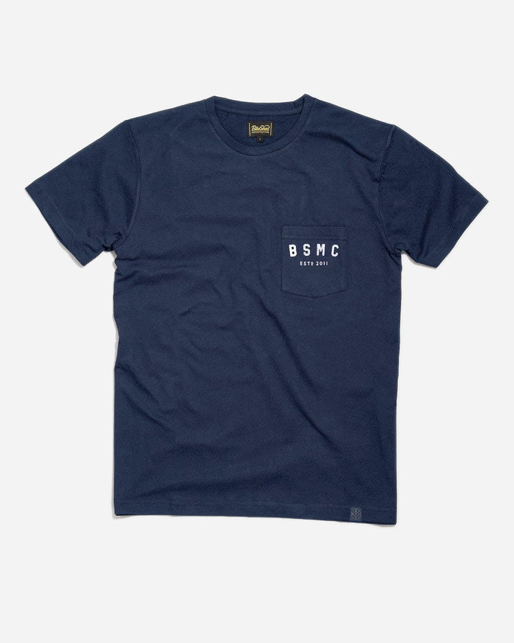BSMC Retail T-shirts BSMC ESTD. Pocket T Shirt - Navy
