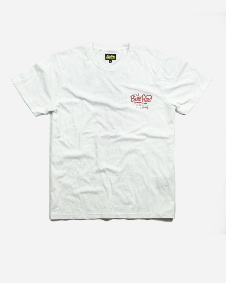 BSMC Retail T-shirts BSMC Handmade T Shirt - White/Oxblood