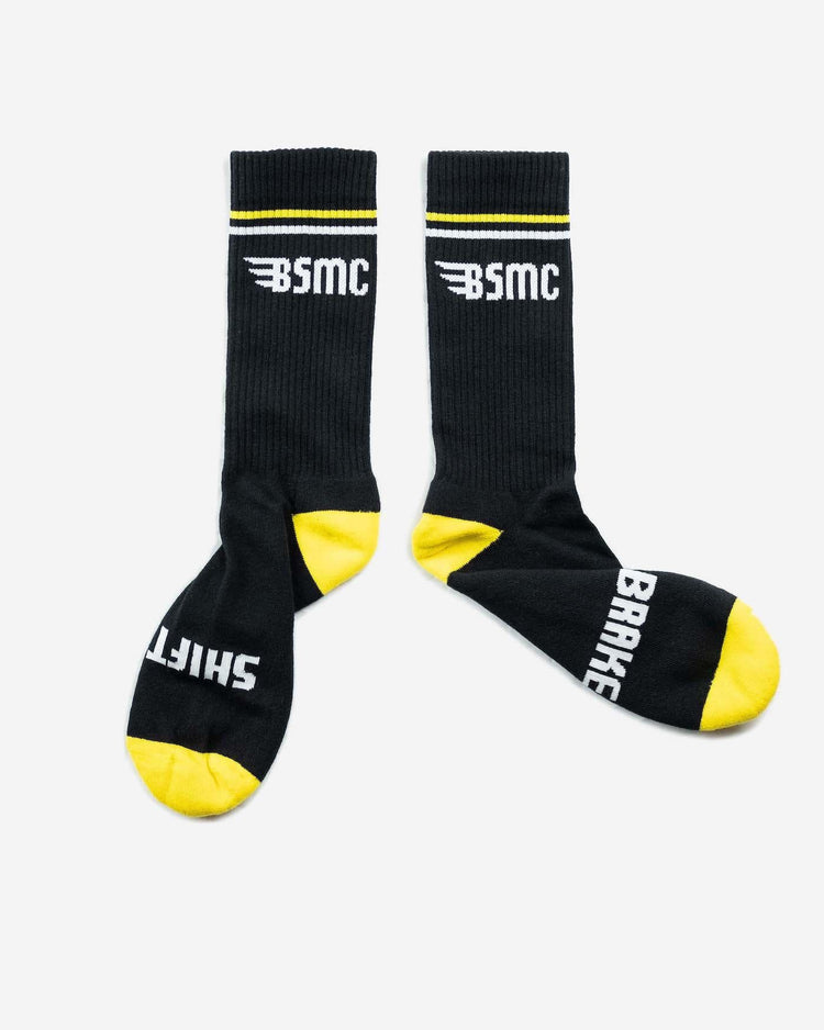 BSMC Retail Accessories BSMC MX Socks - BLACK/YELLOW