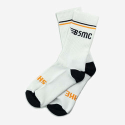 BSMC Retail Accessories BSMC MX Socks - WHITE/ORANGE