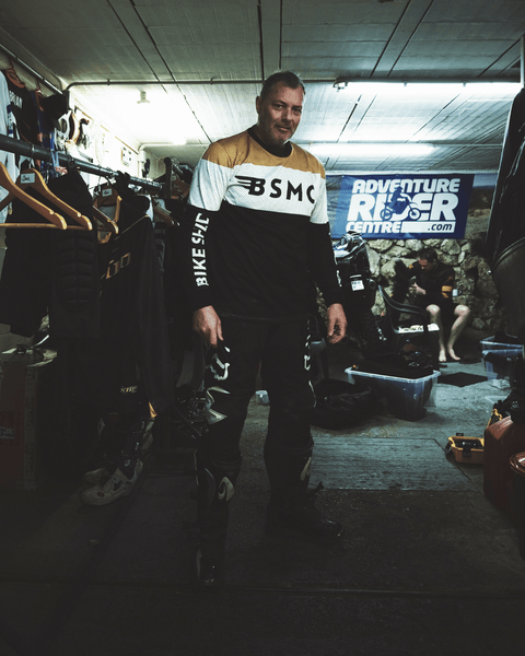 BSMC Wing Race Long Sleeve Motorcycle Jersey - Gold