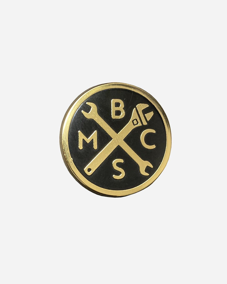 The Bike Shed MC Accessories BSMC Spanners Pin - Gold